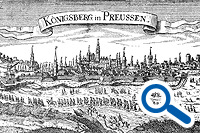 Ankunft der Salzburger Emigranten in Königsberg
am 27. Mai 1732, zeitgenössischer Kupferstich